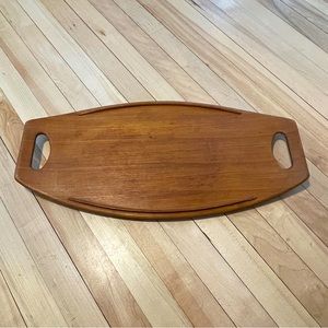 Vintage Mid-Century Modern Dansk Surfboard Teak Tray by Jens Quistgaard -Denmark
